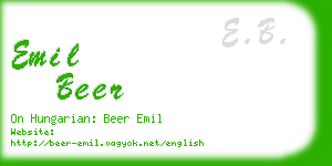 emil beer business card